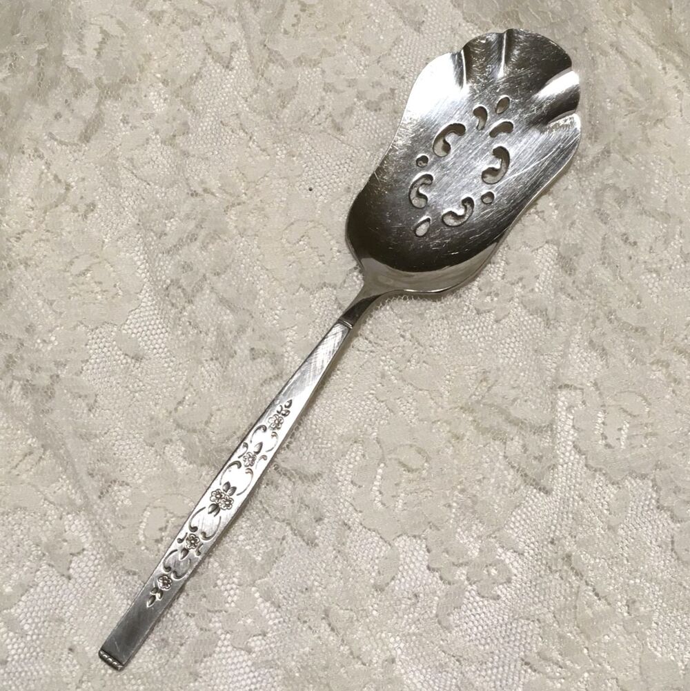 Vintage Oneida Pastry Server Spanada Stainless Steel Pie Server Dessert Utensil